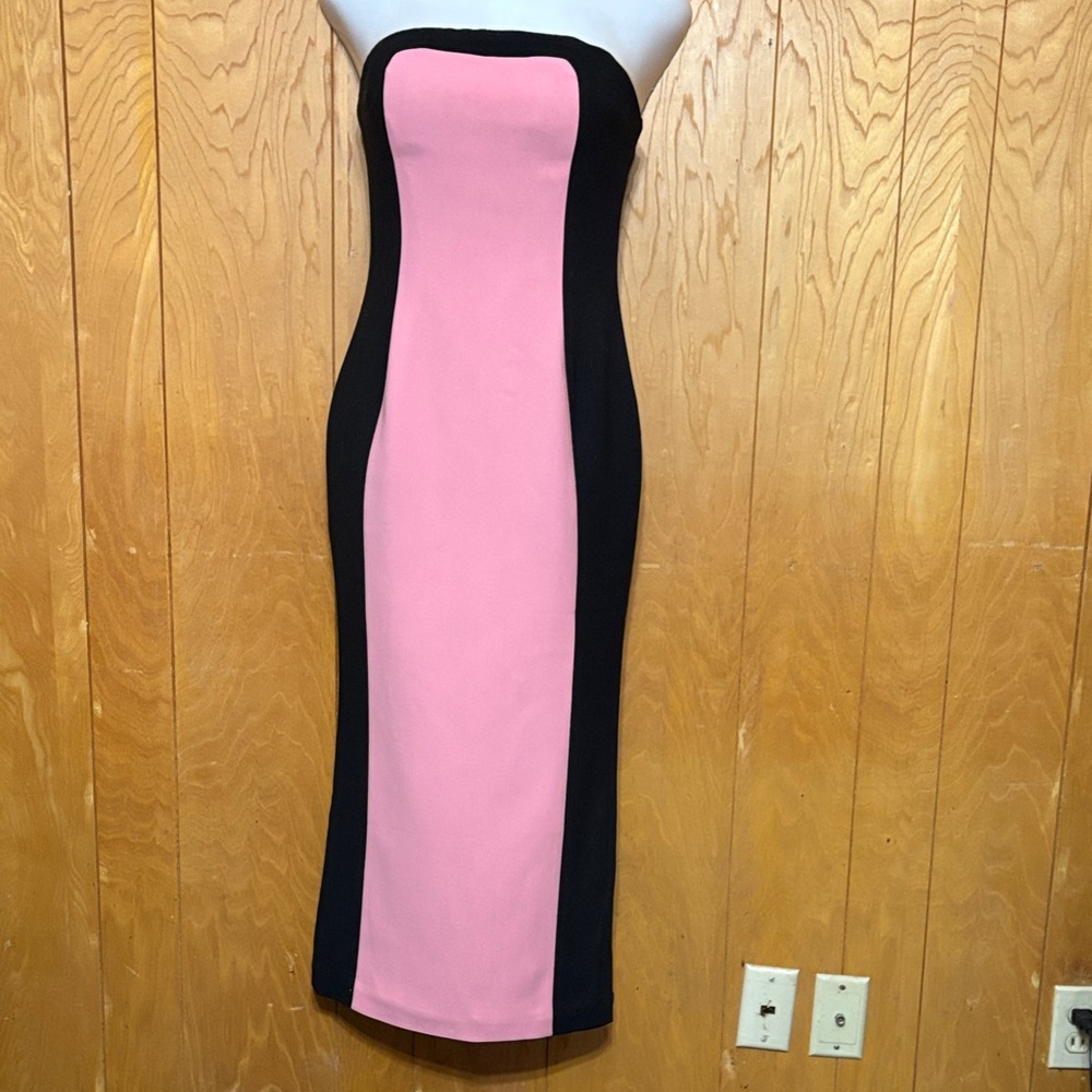 Black Dress with Pink Lining